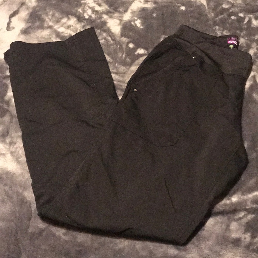 Purple Label.... black bottoms scrub pants